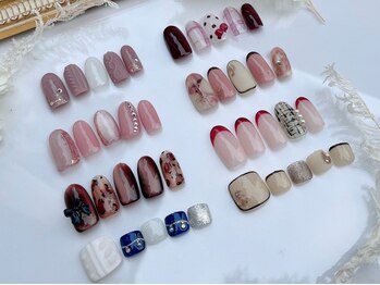 サロンドフェイス 木曽川店(Salon de Faith)の写真/流行りの人気デザイン＆上品きれいめデザイン多数★安心定額プランも充実♪