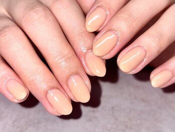 肌なじみワンカラージェルネイル