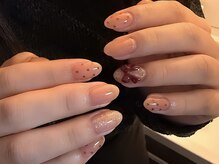 ジュエル(Jewel.)/リボン×ドットネイル