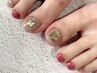 〔FOOT〕親指ワンポイントArt◇定額design◇¥7,900