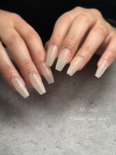 エムズネイルズ(M's Nails)/チップで長さだし