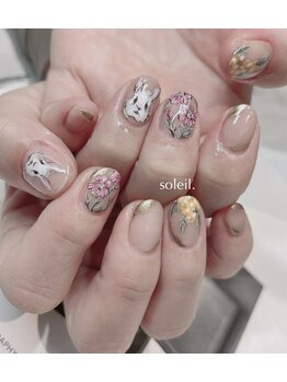 ソレイユ ネイル(soleil. nail)/手書きアート