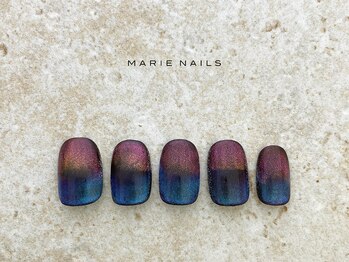 マリー ネイルズアンドラッシュアート モザイクモール港北店(MARIE NAILS & LASH ART)/定額￥9,900 マグネット 0123c