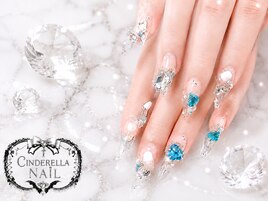 【スカルプ長さだしネイル】