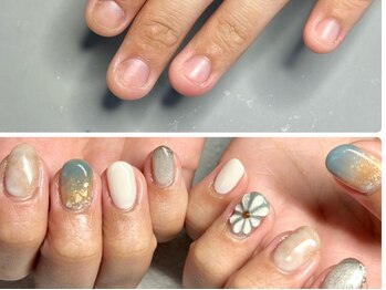 リラフ(Re:laugh)の写真/人それぞれ悩みが違えばカウンセリングや施術も違うはず!パーソナルネイル施術で可愛い/美爪へと導きます♪