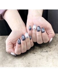 雪の結晶ネイル