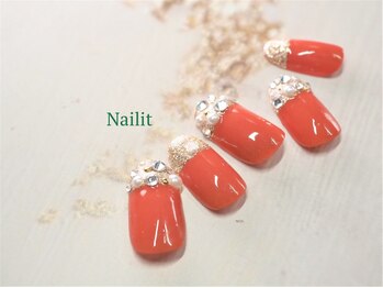 ネイリット 銀座(Nailit)/スワロネイル ¥11500【¥12650】