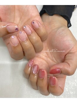 ネイルアート ジマー/クリアニュアンスとマグネット