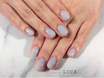 ネイルアトリエルカ(nail atelier LUCA)/S-105 大人可愛いミルキーブルー