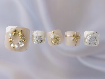 ジェミーネイル シンジュク(Jemiy nail shinjuku)/クリスマスリース雪¥10480