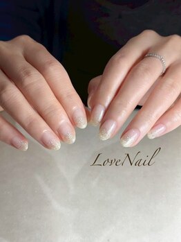 ラブネイルヒロシマ(Love Nail HIROSHIMA)の写真/ワンカラー、フレンチ、グラデーションから選べるAコースはマグネットカラー、フラッシュラメにも対応