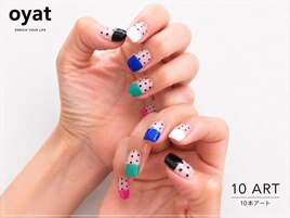 ストレートフレンチ+ドット
