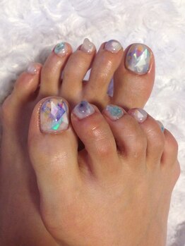 ネイルサロン ミュゼ ド ミューズ(musee de MUSE)/フットジェルネイル　¥7000