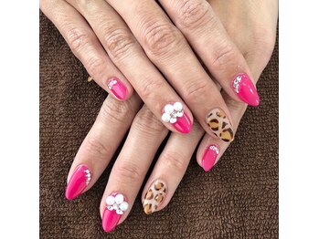 ネイル★ヒョウ柄