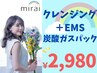 【お肌に悩みのある方はコレ！】毛穴洗浄＋EMS＋炭酸ガスパックスペシャル