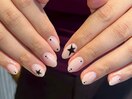simple 星ネイル