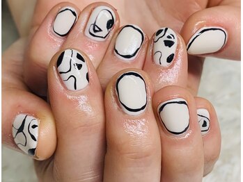 カラン 焼津店(CALIN)/幾何学ニュアンスネイル