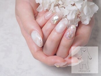 オトナネイル(otona nail)/ブライダルネイルチップ着用画像
