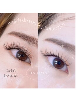 レ プリューム(les plumes)/コーティングあり、なし比較