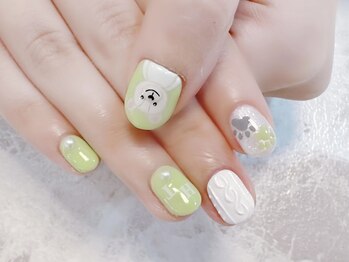 ラルネイル 大宮(Lull. nail)/＃くまさん＃ニット