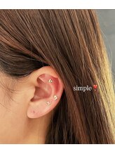 ユニセックスサロン アンシェル(UNISEXSALON UNCHEL)/耳つぼジュエリー★simple