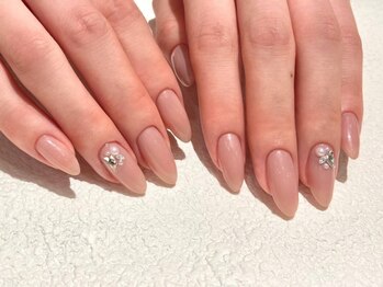 ネイルドシレラ アルパーク店(nail de SIRELLA)の写真/【シンプルこそ技術が問われます!!】美フォルム&モチ◎大人女性に大好評＜フィルイン/ウォーターケア有＞