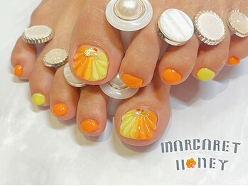 マーガレットハニー 本八幡/ぷっくり貝殻ネイル