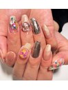 ハーバリウム×フラワーnail☆