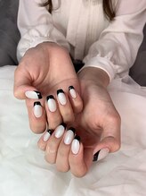 クリア(Clear)/黒フレンチ