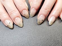 プロモート 岡山城下店(Promote)/ラメグラビジューネイル【岡山】