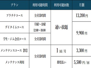 ビエル 牛久店(BIEL)/ホワイトニング通い放題料金