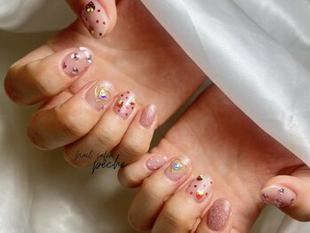 ペッシュ(peche)/strawberry × dot