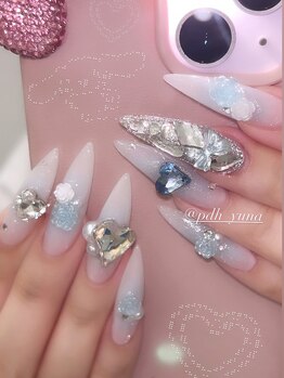 水色チークネイル！