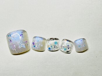 今年の海はこのネイルで♪