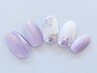 【オフ無料】紫陽花ホログラムアート☆ドライケア