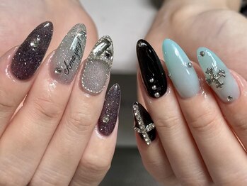 キアラネイルサロンの写真/【日常～イベント&ブライダル◎】定額シンプルコース￥6000→￥5500/持ち込みデザイン120分￥8980/長さ出しも