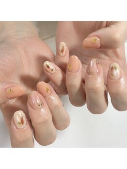 テラックス/ゴールドパーツネイル