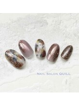 ネイルサロン クイル(QUILL)/９月白べっ甲（１）