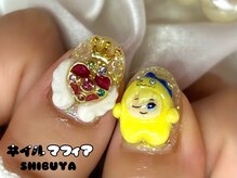 ネイルマフィア 渋谷(NAIL MAFIA)/キャラクター３Dネイル