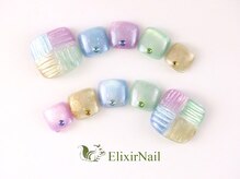 エリクサーネイル 神田(Elixir Nail)/フット やり放題 / クーポン使用