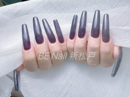 チップ長出しワンカラー紫色