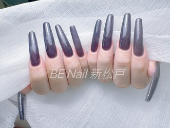 ビーネイル 新松戸(BE NAIL)/チップ長出しワンカラー紫色