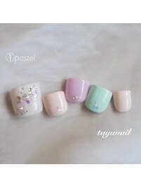 パステルネイル☆フットネイル