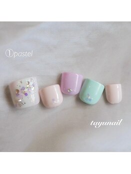 たゆ ネイル(たゆnail)/パステルネイル☆フットネイル