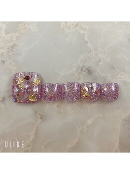 ナチュラ(Natura.)/大人ラメフットジェルネイル