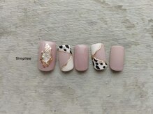 シンプリー 西荻窪店(Simpliee)/アニマル　シェルネイル　秋色