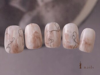 アイネイルズ 吉祥寺店(I nails)/落書きハートチョコネイル