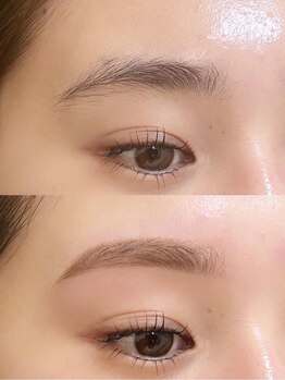 ローレルアイ 小倉店(LAUREL EYE)の写真/【雰囲気が格段に変わる】垢抜け美眉毛wax+アイブロウメイク♪毎朝のメイクが時短＆すっぴんでも整った眉に