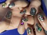 【艶々ネイル★HAND】オーロラミラーネイル￥6000
