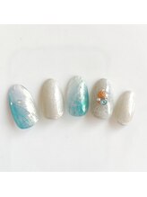 アルセア 上野御徒町店(Alcea)/夏　オーロラネイル　タイダイ